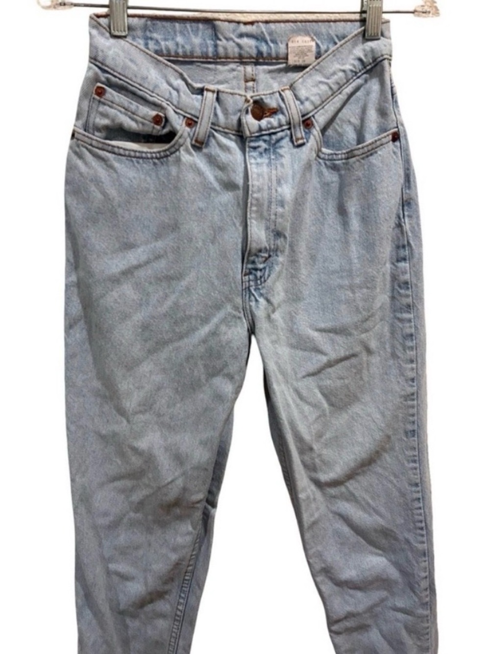 Vintage 90s Levi's 512 Jeans Made in USA - Slim Fit Tapered Leg - Size 7S - 1995 - Picture 7 of 8